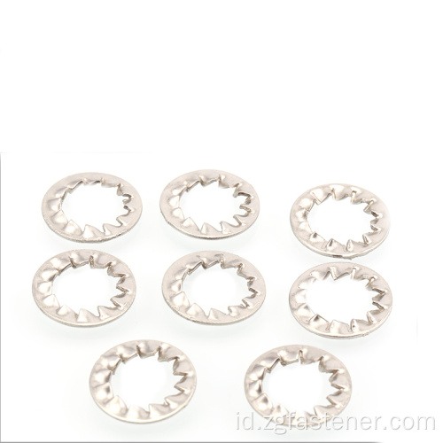 DIN6798 Stainless Steel Internal Teeth Tigi Tergeri Kunci Washer